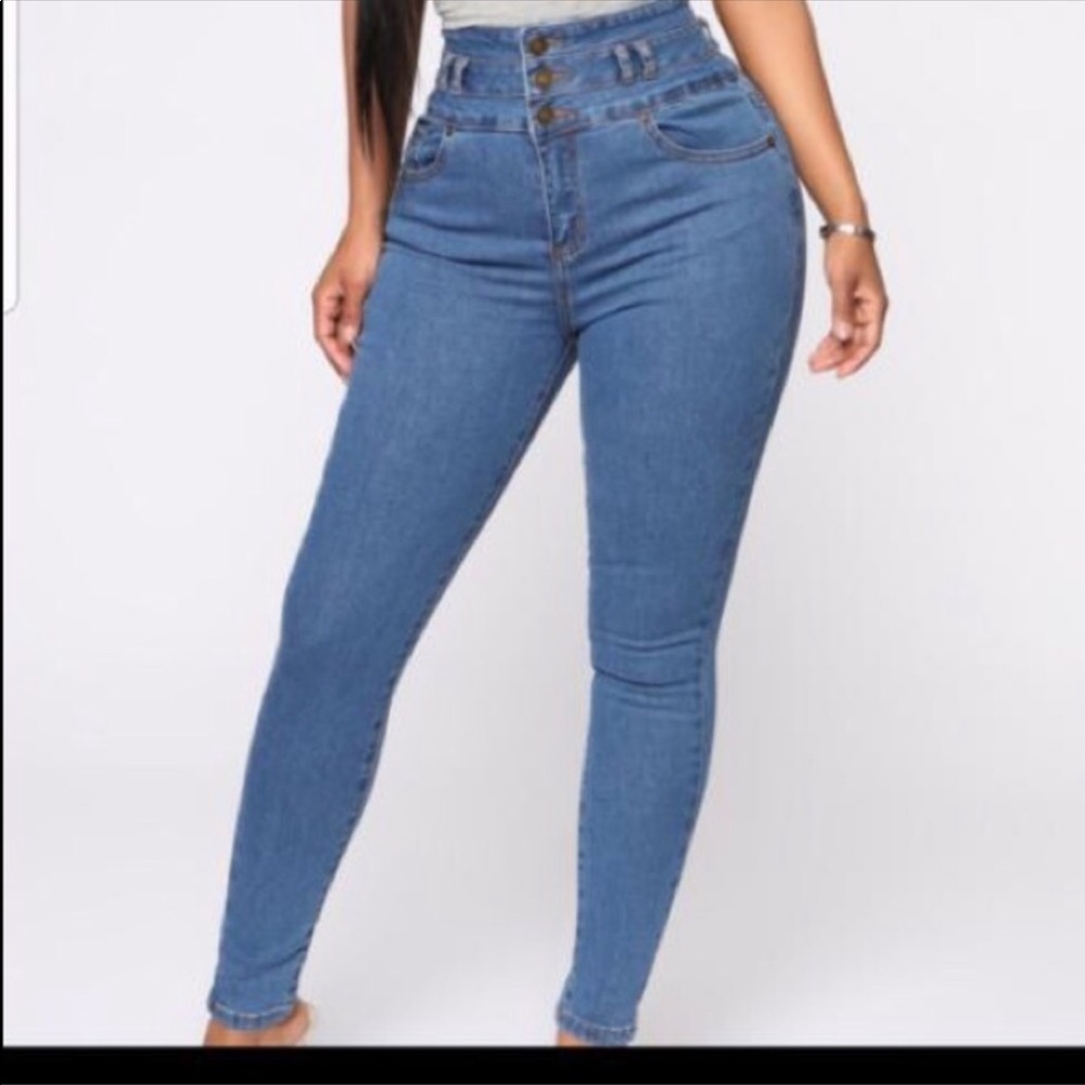 high waisted skinny jeans